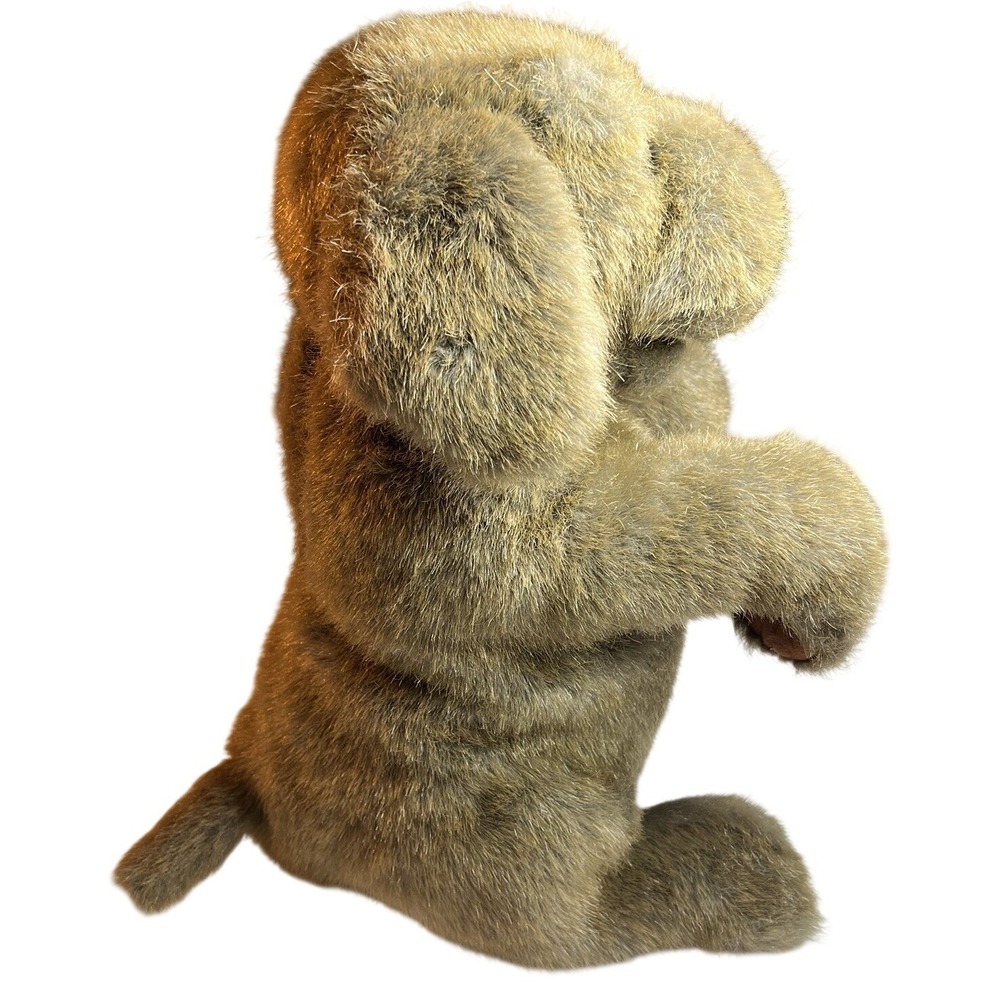 Folkmanis Sitting Golden Retriever Dog Hand‎ Puppet Realistic Plush Brown Tan - Picture 2 of 6
